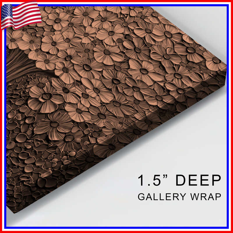 Toile de galerie bronze bronze, 32 po x 32 po