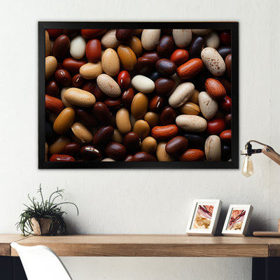 " Brown White Nuts Still Life Macro "
