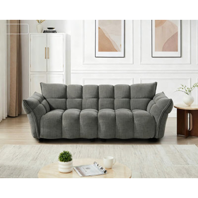 93.7" W Upholstered Modular Sofa