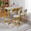Ensemble de table de salle à manger avec 2 tabourets, comptoir 3 pièces pour la cuisine, le salon et le petit appartement-1467856416-1469857456