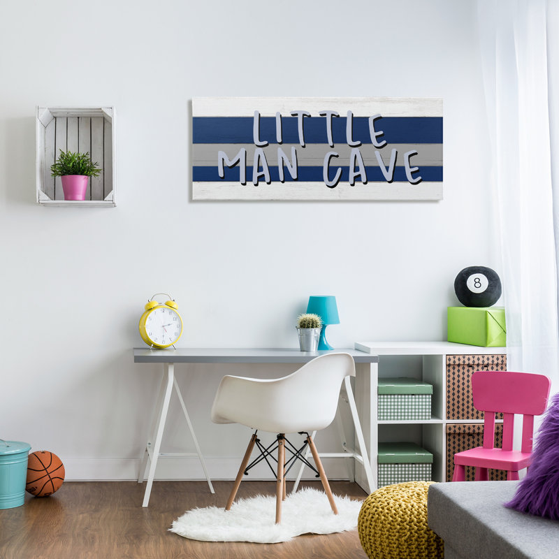 «Boy's Little Man Cave» par Kim Allen - impression d'art graphique, H 20 po x l 48 po