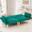 Canapé pliable 2 places en velours-2014360868