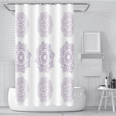 Rideau de douche avec crochets inclus