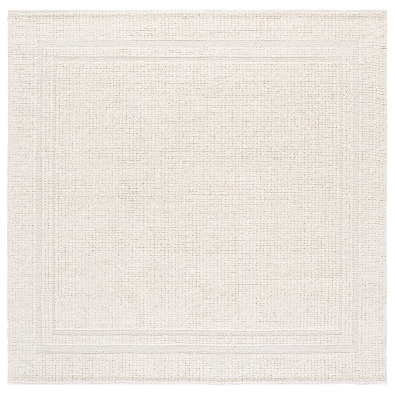 Natura 229 Hand Loomed Wool Geometric Rug, Square 6'
