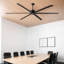 Ventilateur de plafond standard à 6 pales 120 "avec commande murale Whitlatch-1334977054