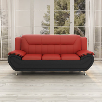 78.5'' Faux Leather Sofa