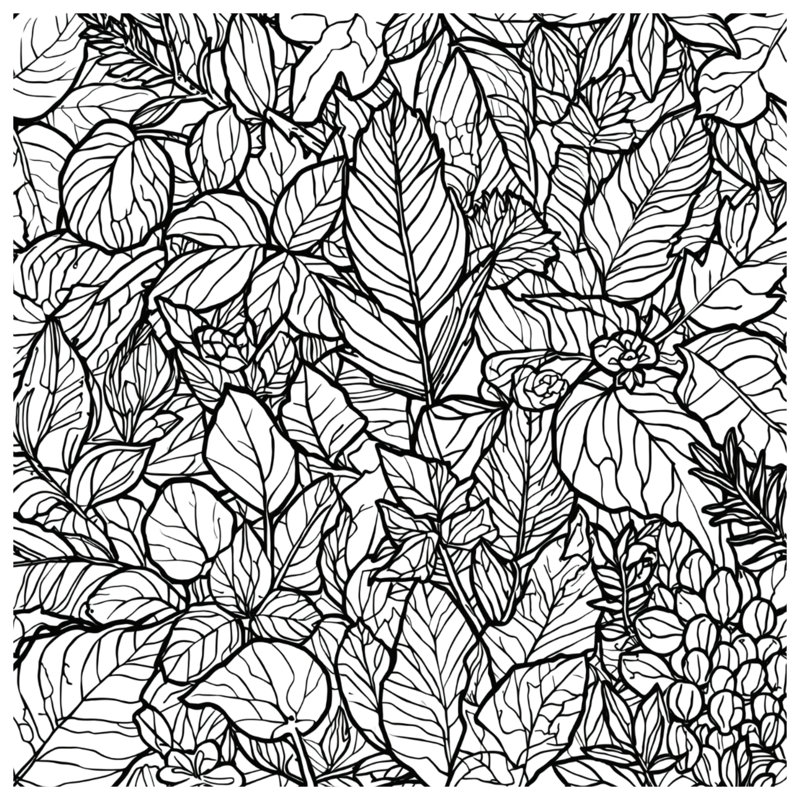 Tapisserie murale détaillée à motif de feuilles - décoration murale feuilles, 104 po H x 88 po avec 4 œillets