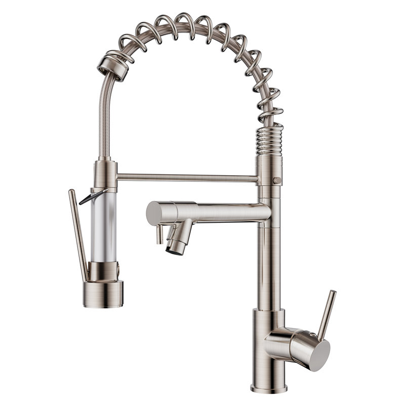 Robinet de cuisine FORIOUS, Nickel brossé