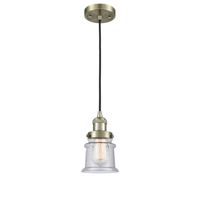 Alexandira 1 - Light Single Pendant, No Bulb Included, Seedy, Antique Brass
