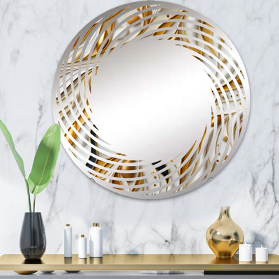 Marbre blanc et or géométrique Glam