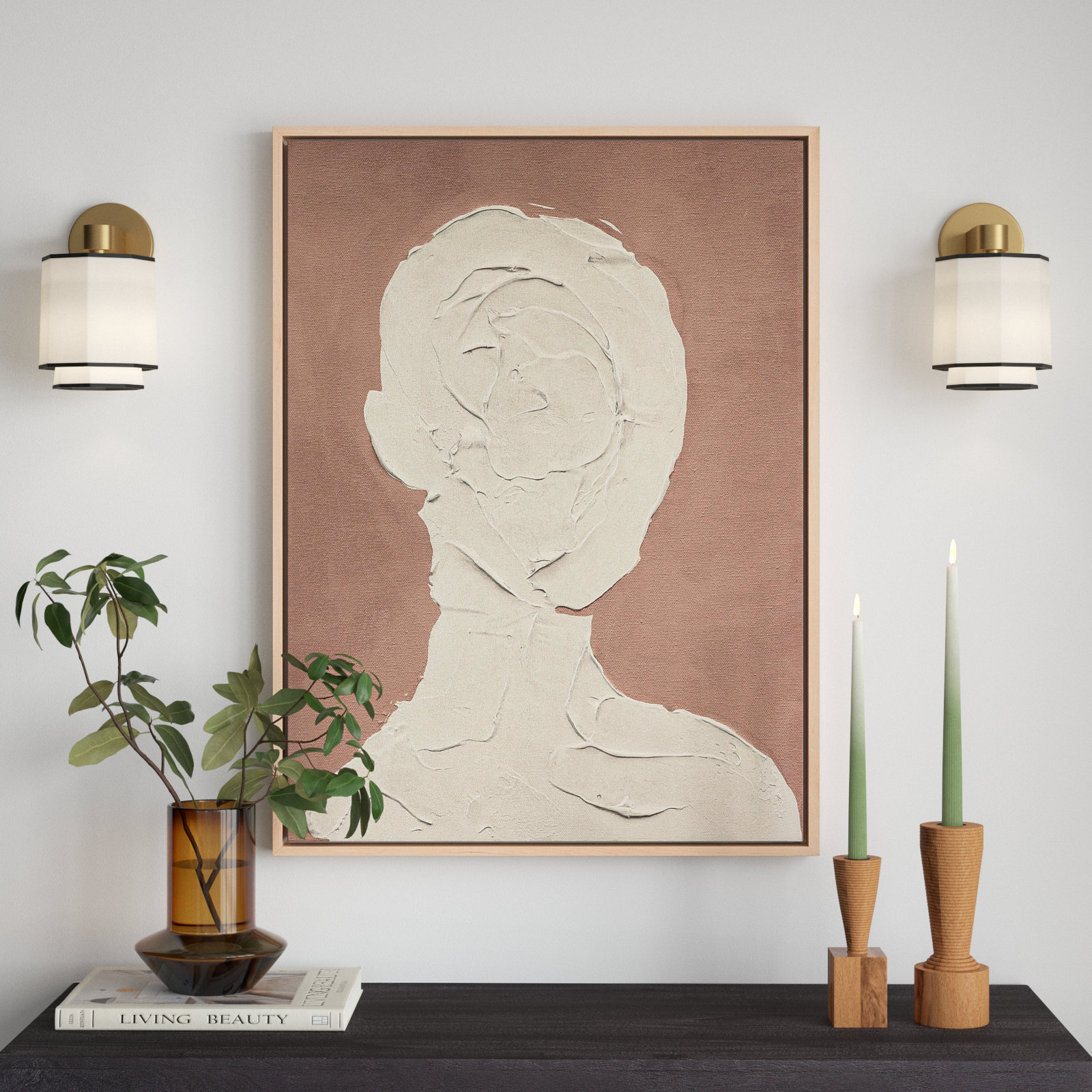 Euphemie "Portrait 4" Painting, 40" H x 30" W