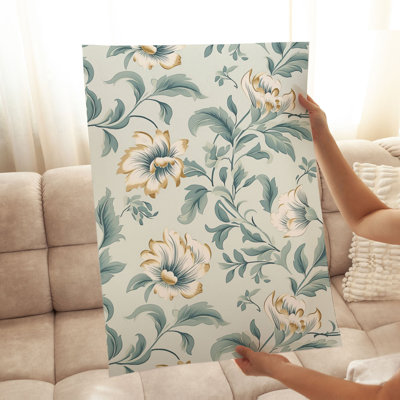 Motif floral de fleurs VI, reproduction d'art sans cadre