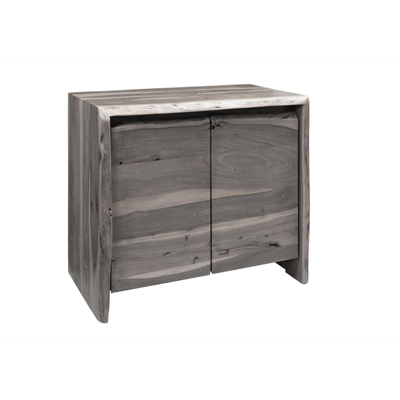 Pure Acacia Solid Wood Bathroom Cabinet, Grey