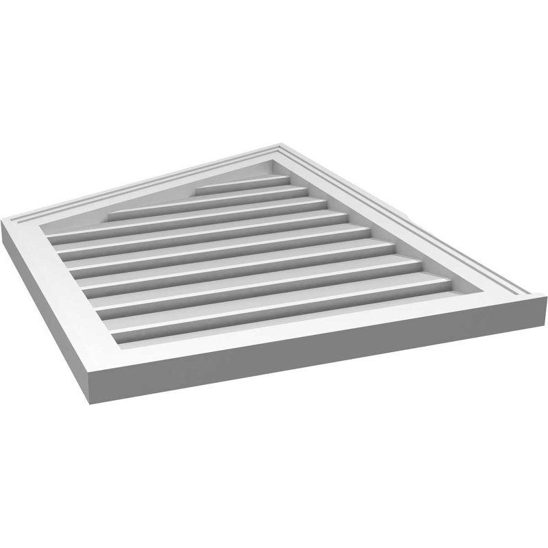 Évent en givre fonctionnel en demi-pointe à montage sur surface gauche Signature, H 30 po x l 22 po x P 1,5 po
