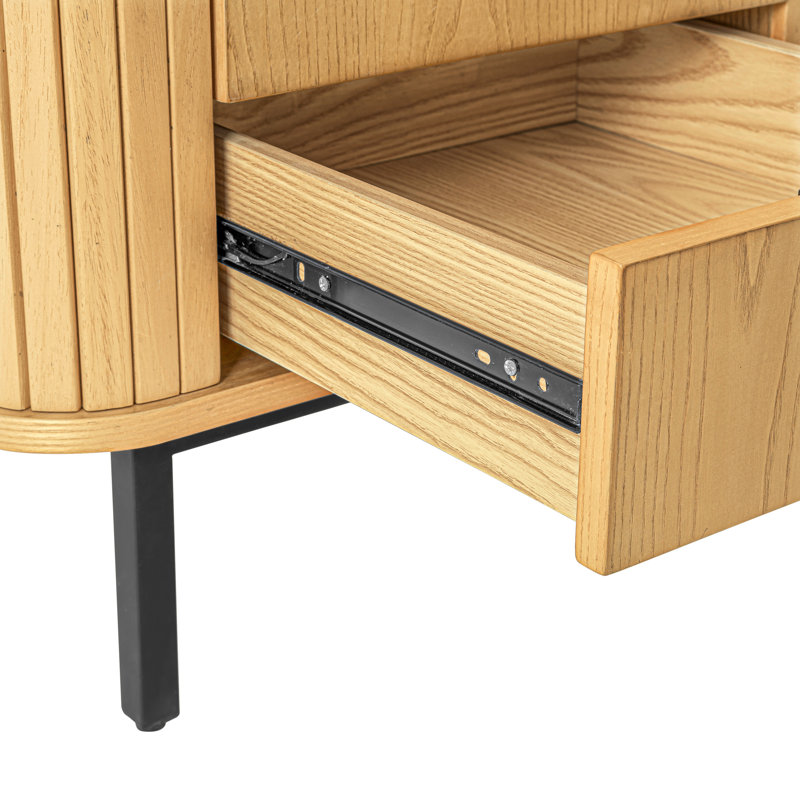 Table de chevet en bois massif Paterok