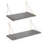 Deux tablettes à supports Doddington