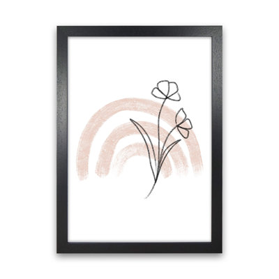 Dalia Chalk Pink Rainbow by Pixy Paper - Print