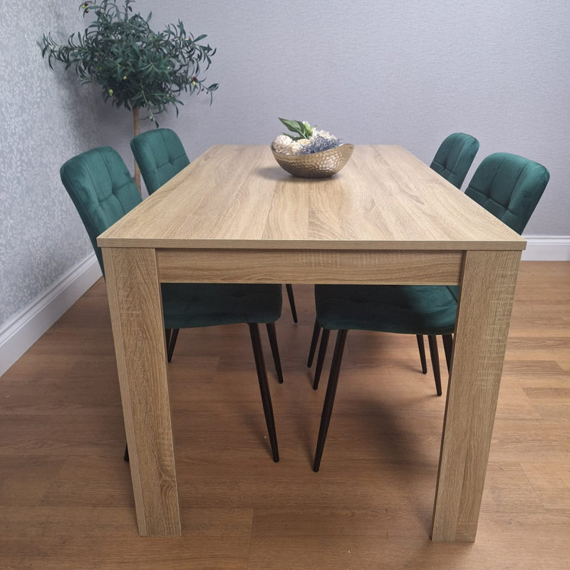 Rihann 4 - Person Dining Set, Green