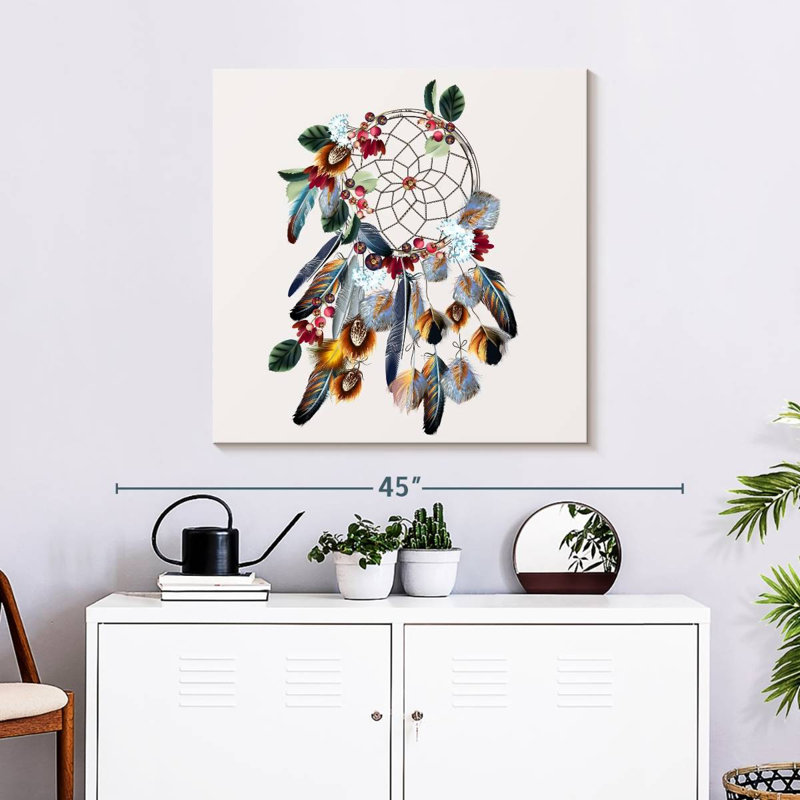 Capteur de rêves Kerner Boho, H 30 po x l 30 po