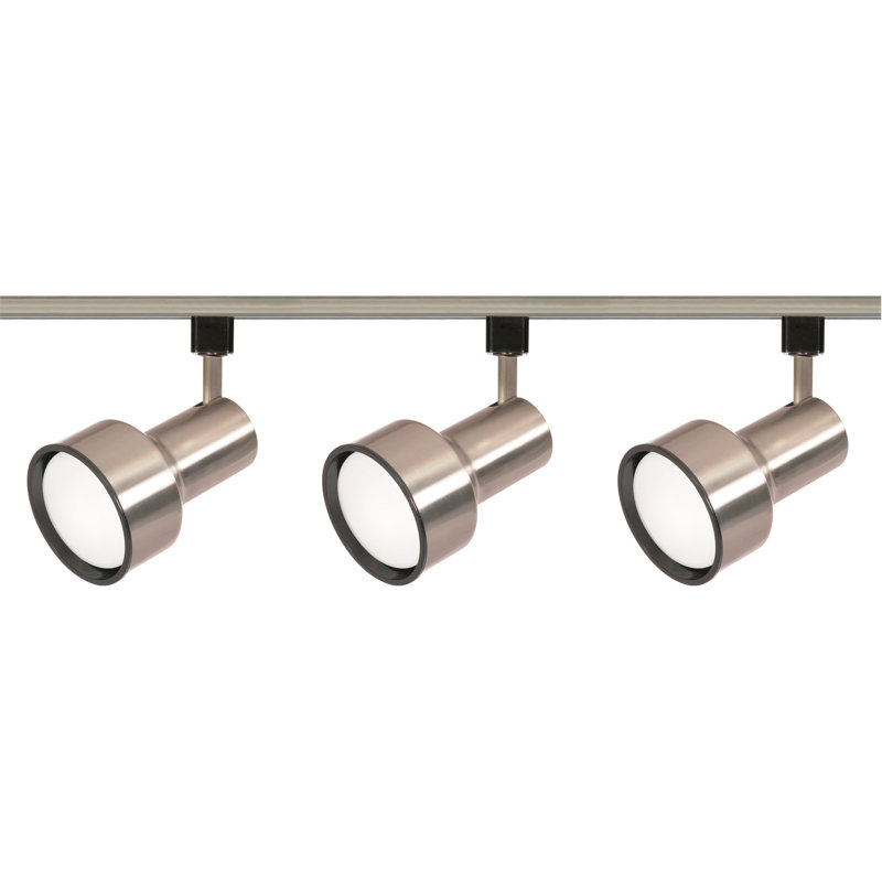 48'' 3 -Light Track Track Kit with Dimmable and Adjustable Head, Brushed Nickel
