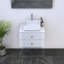 Meuble-lavabo blanc 23,6 po Borneo-420680752