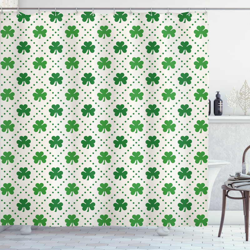 Shower Curtain with Hooks Included, 70" H x 69" W