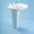 Pacifica 35" piédestal lavabo avec trop plein