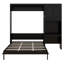 Lit escamotable avec bureau Murphy, tiroir, lumière DEL, cadre de lit mural pliable, armoire réversible de gauche à droite-133281815