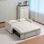 Canapé-lit avec poches de rangement et 2 coussins-484331364