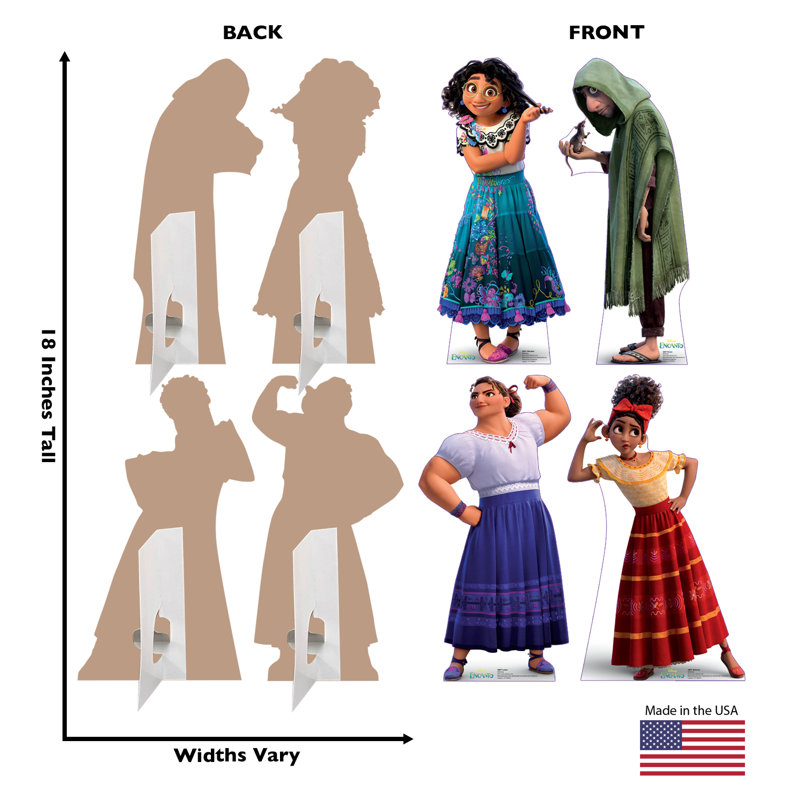 18'' Disney Encanto Family Cardboard Standee Set