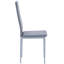 Chaise de salle à manger, chaises de cuisine modernes Ebern Designs en PU avec pieds et structure en métal (noir)-2098073611-2146987696