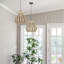Luminaire suspendu en rotin l 13 po Vanessa 