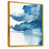 Toile avec cadre flottant or