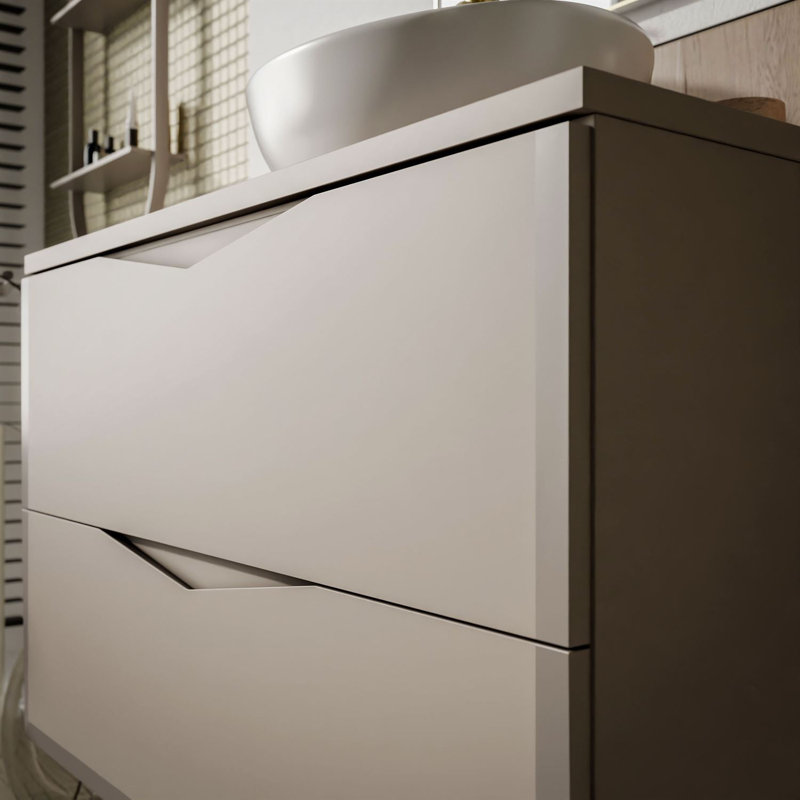 60mm Single Bathroom Vanity with Ceramic Basin