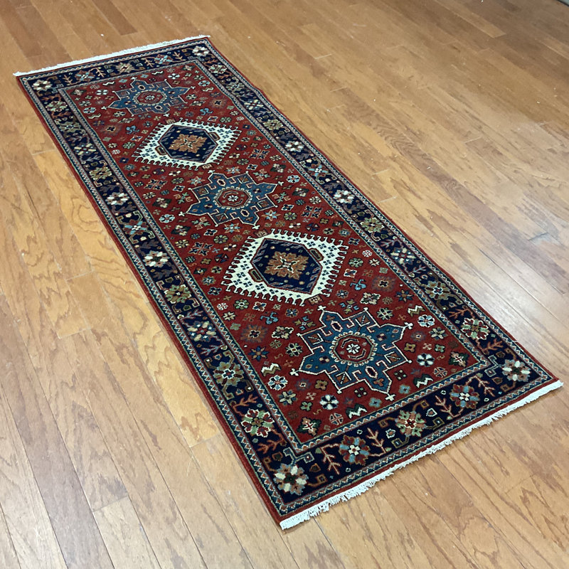 Kumis One-of-a-Kind 2'6" x 6' Runner Wool Area Rug in