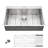 28" L x 22" W Drop-in Kitchen Sink 16 Gauge Stainless Steel Kitchen Sink Single Bowl Kitchen Sink