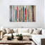 «Colorful Rustic Skis», reproduction d'art sur toile-869350705