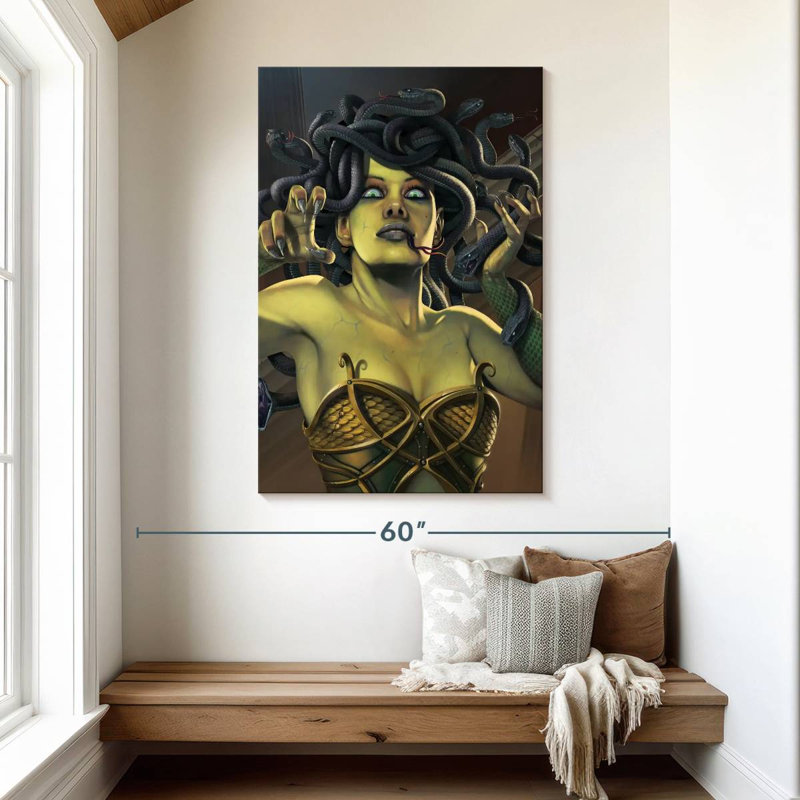 Kelan Medusa, 48" H x 32" W