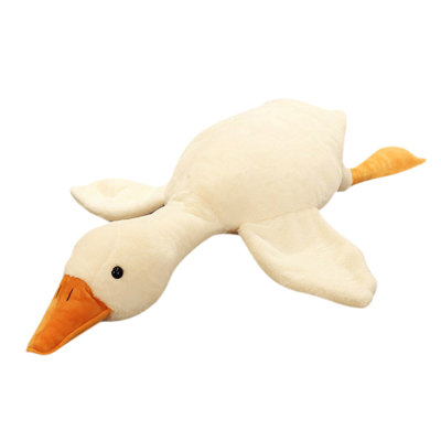 Large White Toy Lying Down For Soothing And Sleep Doll Toy Available In Long Rectangular Pillow Form
