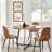 Masanari Carafe Modern Two Tone Tabletop Vase - Black And Walnut - Small-1122838588
