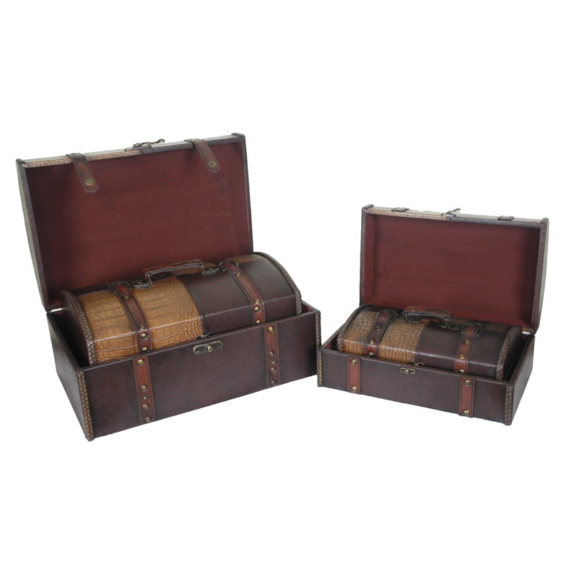 Le sergent cuir Trunk (4 pces)