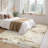 5'x7' Boho Abstract Machine Washable Area Rug with Non-Slip Rubber Backing - Low-Pile, Stain Resistant Carpet for Bedroom, Living Room-1306153598