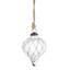 Ornements en verre - 4,5 po de diamètre x H 5 po - ensemble de 8 - transparent