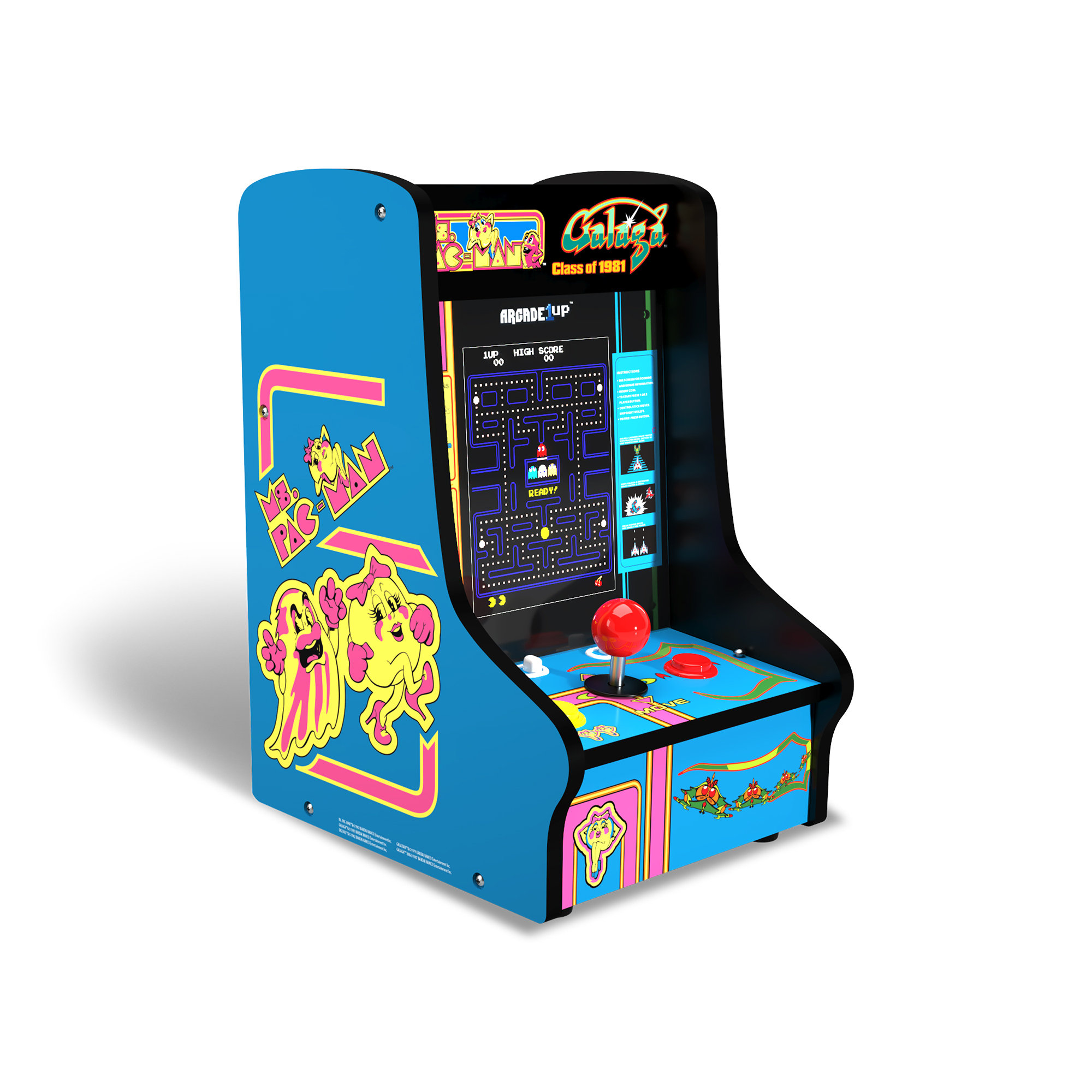 Arcade Up Arcade Up Ms Pacman Galaga Tabletop Arcade Machine Reviews Wayfair