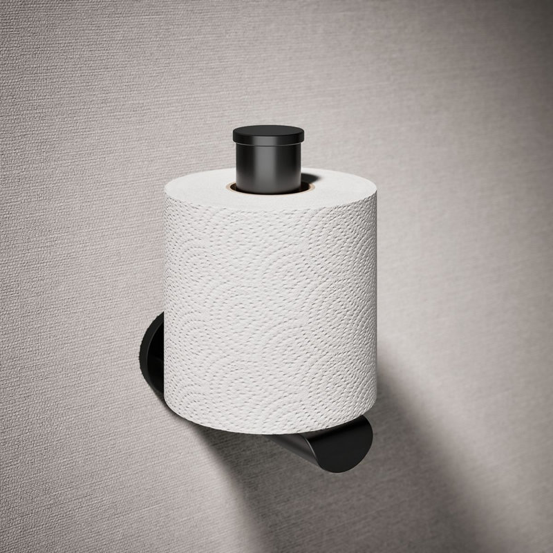 Avid Vertical Toilet Tissue Holder, Matte Black