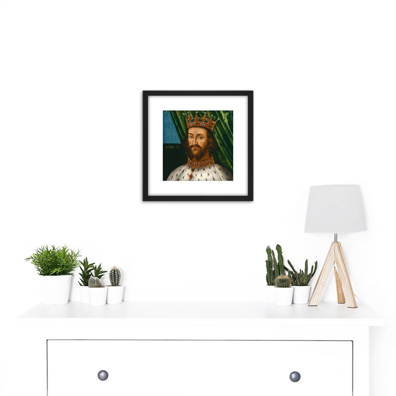British Henry II King Portrait - Single Picture Frame Painting