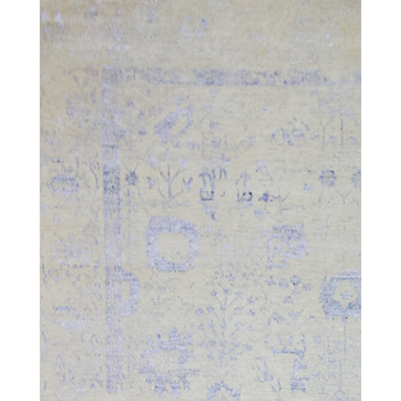 Oriental Area Rug in Silver, Rectangle 10' x 14'