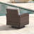Emrich 5-Person Outdoor Wicker Conversation Set with 3 seat Sofa,  Swivel Rocking Chairs, Rattan Firepit Table, and Ottomans-1834717186