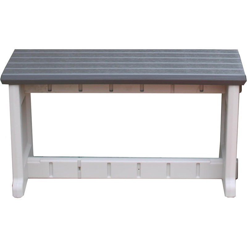 Banc, plateau avec côtés, 1 paquet - Fièrement fabriqué ..., Gris