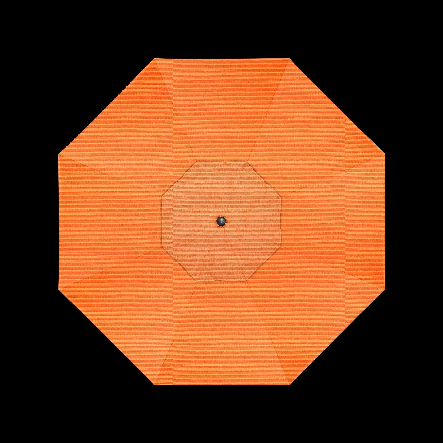 Mira 9' Sunbrella® Market Umbrella, Canvas Tangerine Sunbrella® Canvas